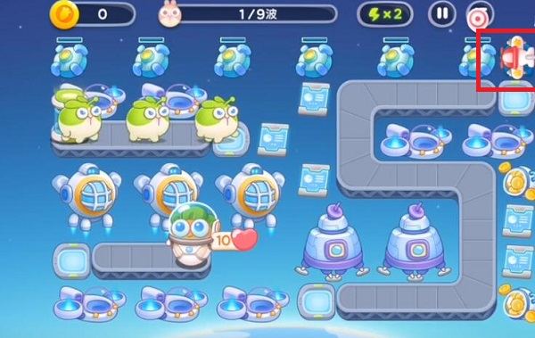 保卫萝卜4太空穿越第32关无道具金萝卜全清攻略 - 游戏熊