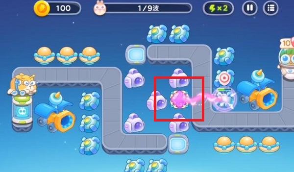 保卫萝卜4太空穿越第33关无道具金萝卜全清攻略 - 游戏熊