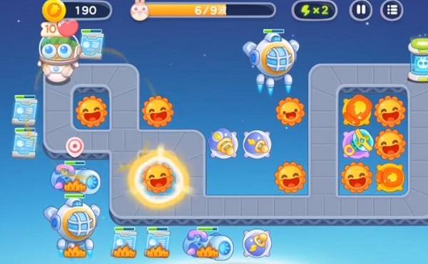 保卫萝卜4太空穿越第38关无道具金萝卜全清攻略 - 游戏熊