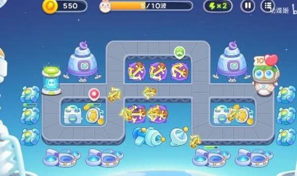 保卫萝卜4太空穿越第46关无道具金萝卜全清攻略 - 游戏熊