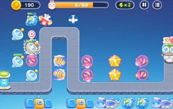 保卫萝卜4太空穿越第59关无道具金萝卜全清攻略 - 游戏熊