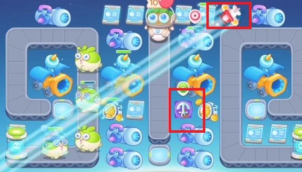 保卫萝卜4太空穿越第60关无道具金萝卜全清攻略 - 游戏熊