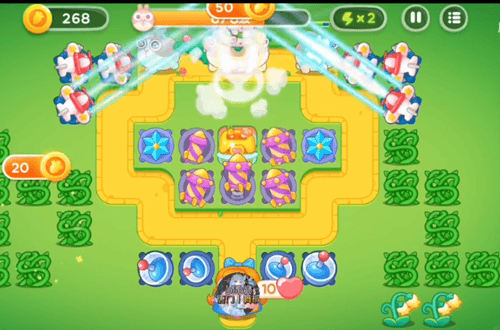 保卫萝卜4绿野奇缘第18关无道具金萝卜全清攻略 - 游戏熊