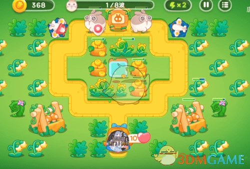 保卫萝卜4绿野奇缘第18关无道具金萝卜全清攻略 - 游戏熊