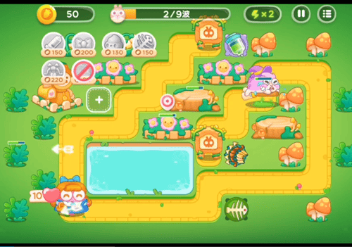 保卫萝卜4绿野奇缘第16关无道具金萝卜全清攻略 - 游戏熊