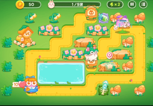 保卫萝卜4绿野奇缘第16关无道具金萝卜全清攻略 - 游戏熊