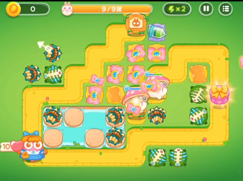 保卫萝卜4绿野奇缘第16关无道具金萝卜全清攻略 - 游戏熊