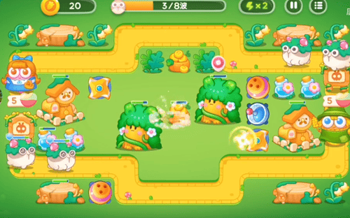 保卫萝卜4绿野奇缘第17关无道具金萝卜全清攻略 - 游戏熊