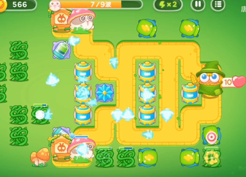 保卫萝卜4绿野奇缘第22关无道具金萝卜全清攻略 - 游戏熊