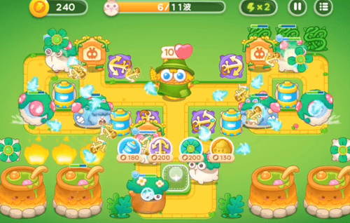 保卫萝卜4绿野奇缘第23关无道具金萝卜全清攻略 - 游戏熊