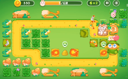 保卫萝卜4绿野奇缘第24关无道具金萝卜全清攻略 - 游戏熊