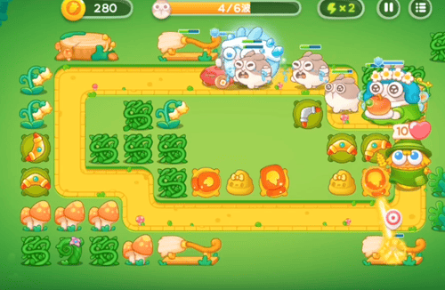 保卫萝卜4绿野奇缘第24关无道具金萝卜全清攻略 - 游戏熊