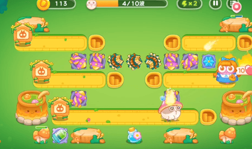 保卫萝卜4绿野奇缘第29关无道具金萝卜全清攻略 - 游戏熊