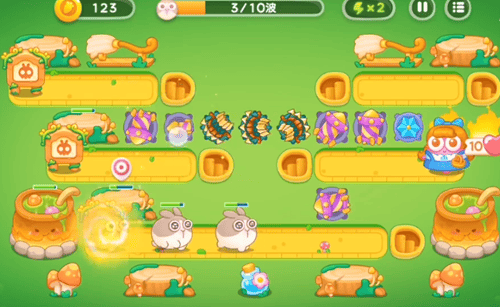 保卫萝卜4绿野奇缘第29关无道具金萝卜全清攻略 - 游戏熊