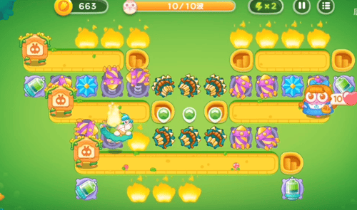 保卫萝卜4绿野奇缘第29关无道具金萝卜全清攻略 - 游戏熊