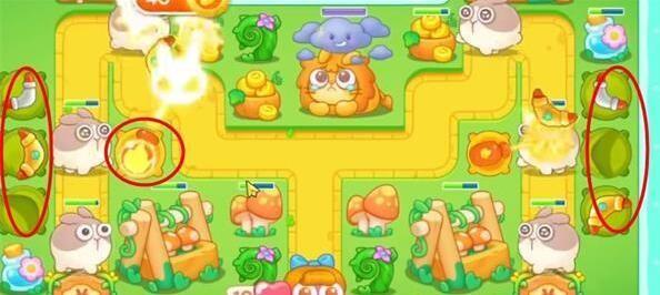 保卫萝卜4绿野奇缘第35关无道具金萝卜全清攻略 - 游戏熊