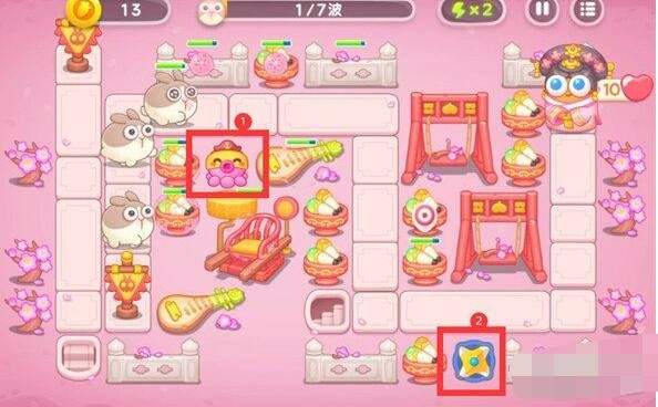 保卫萝卜4秋妃传第1关无道具金萝卜全清攻略 - 游戏熊