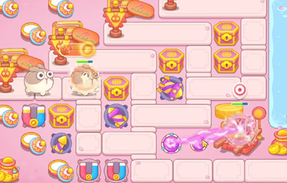 保卫萝卜4秋妃传第34关无道具金萝卜全清攻略 - 游戏熊