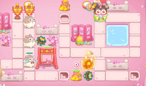 保卫萝卜4秋妃传第56关无道具金萝卜全清攻略 - 游戏熊