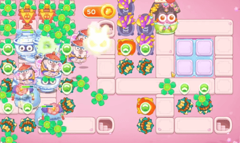 保卫萝卜4秋妃传第56关无道具金萝卜全清攻略 - 游戏熊