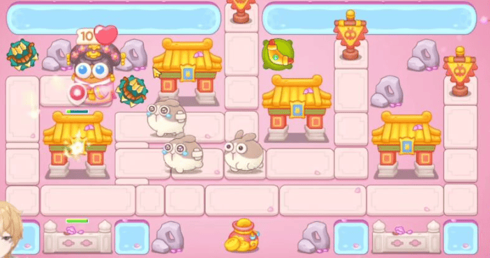 保卫萝卜4秋妃传第61关无道具金萝卜全清攻略 - 游戏熊