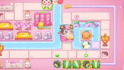 保卫萝卜4秋妃传第68关无道具金萝卜全清攻略 - 游戏熊