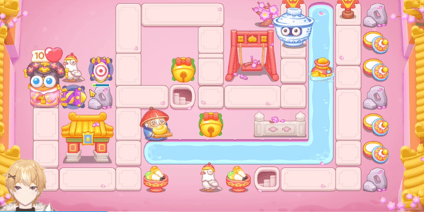 保卫萝卜4秋妃传第74关无道具金萝卜全清攻略 - 游戏熊