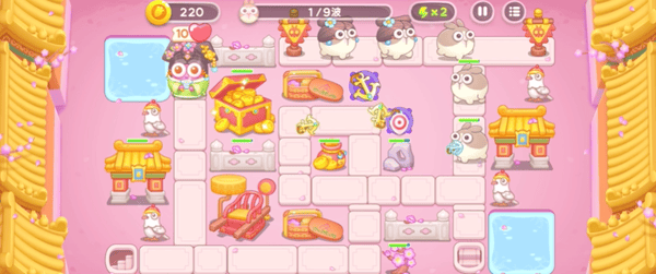 保卫萝卜4秋妃传第90关无道具金萝卜全清攻略 - 游戏熊