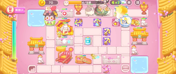 保卫萝卜4秋妃传第90关无道具金萝卜全清攻略 - 游戏熊