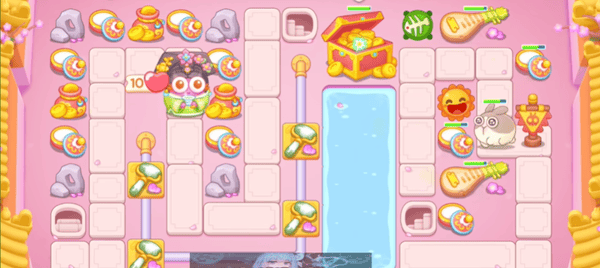 保卫萝卜4秋妃传第96关无道具金萝卜全清攻略 - 游戏熊