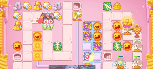 保卫萝卜4秋妃传第96关无道具金萝卜全清攻略 - 游戏熊