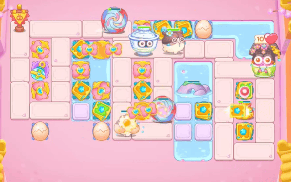 保卫萝卜4秋妃传第114关无道具金萝卜全清攻略 - 游戏熊