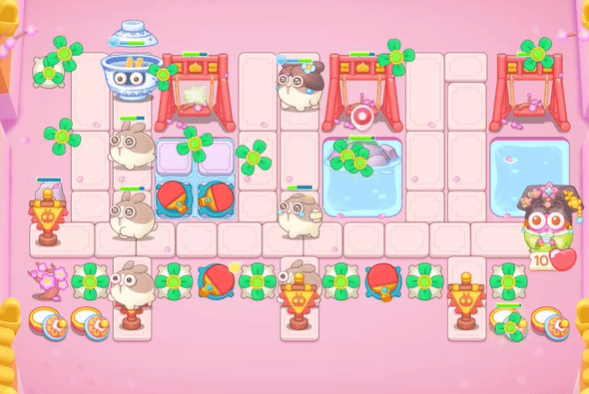 保卫萝卜4秋妃传第119关无道具金萝卜全清攻略 - 游戏熊