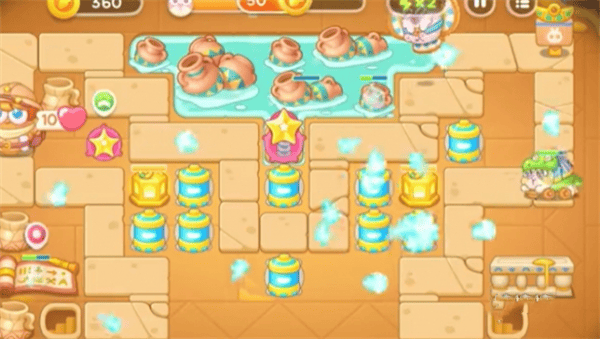 保卫萝卜4法老归来第7关无道具金萝卜全清攻略 - 游戏熊