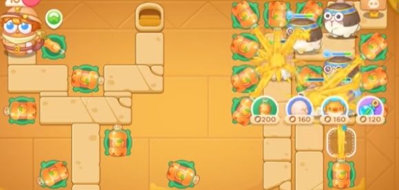 保卫萝卜4法老归来第11关无道具金萝卜全清攻略 - 游戏熊