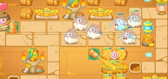 保卫萝卜4法老归来第12关无道具金萝卜全清攻略 - 游戏熊