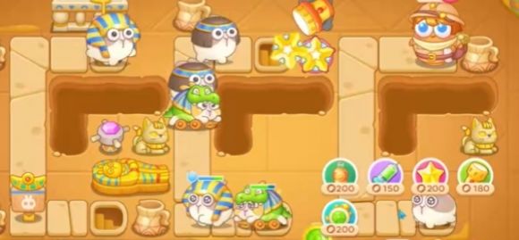 保卫萝卜4法老归来第18关无道具金萝卜全清攻略 - 游戏熊