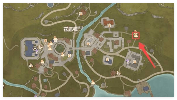 无限暖暖花愿镇商人位置在哪里? - 游戏熊
