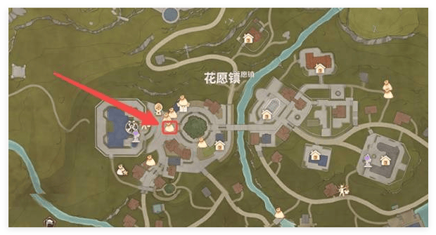 无限暖暖花愿镇商人位置在哪里? - 游戏熊