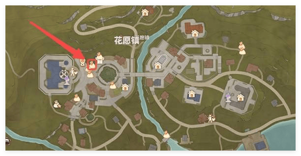 无限暖暖花愿镇商人位置在哪里? - 游戏熊