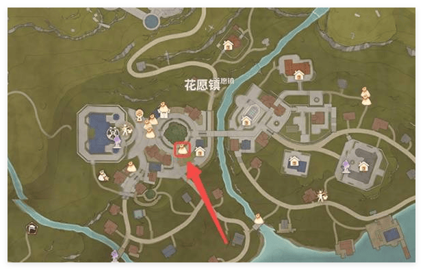 无限暖暖花愿镇商人位置在哪里? - 游戏熊