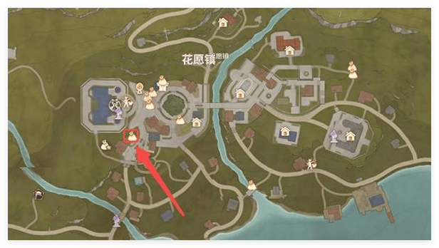 无限暖暖花愿镇商人位置在哪里? - 游戏熊