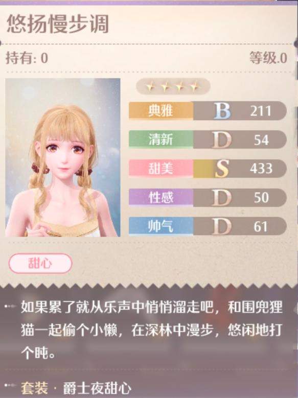 无限暖暖爵士夜甜心套装图鉴 - 游戏熊