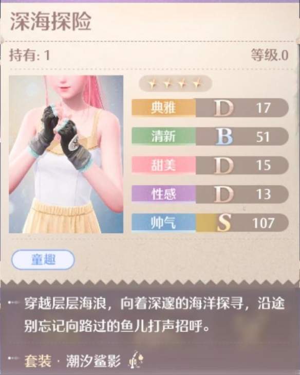 无限暖暖潮汐鲨影套装图鉴 - 游戏熊