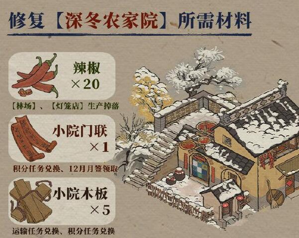 江南百景图农家小院怎么修复? - 游戏熊