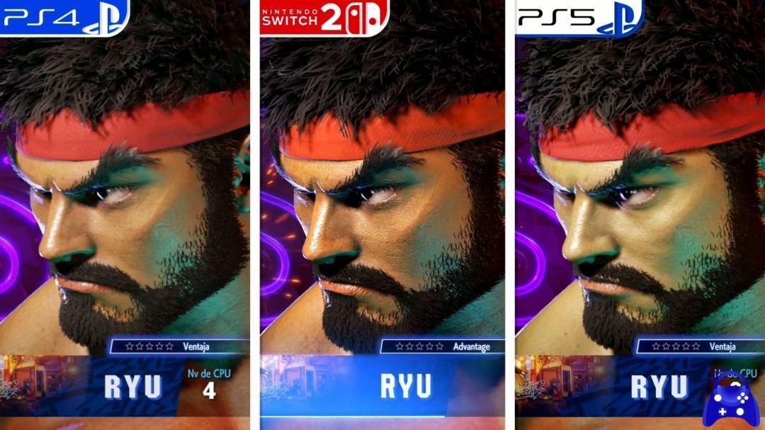 《街头霸王6》PS4、Switch2、PS5画面对比视频 - 游戏熊