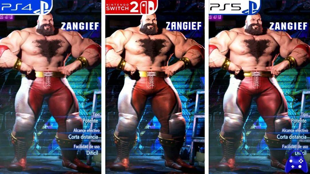 《街头霸王6》PS4、Switch2、PS5画面对比视频 - 游戏熊