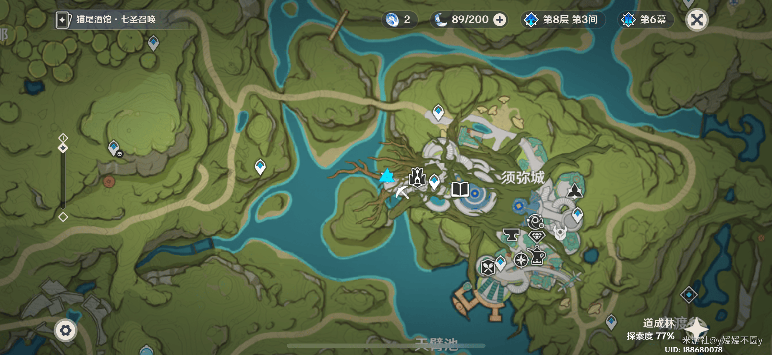 原神须弥阴间草神瞳位置在哪里