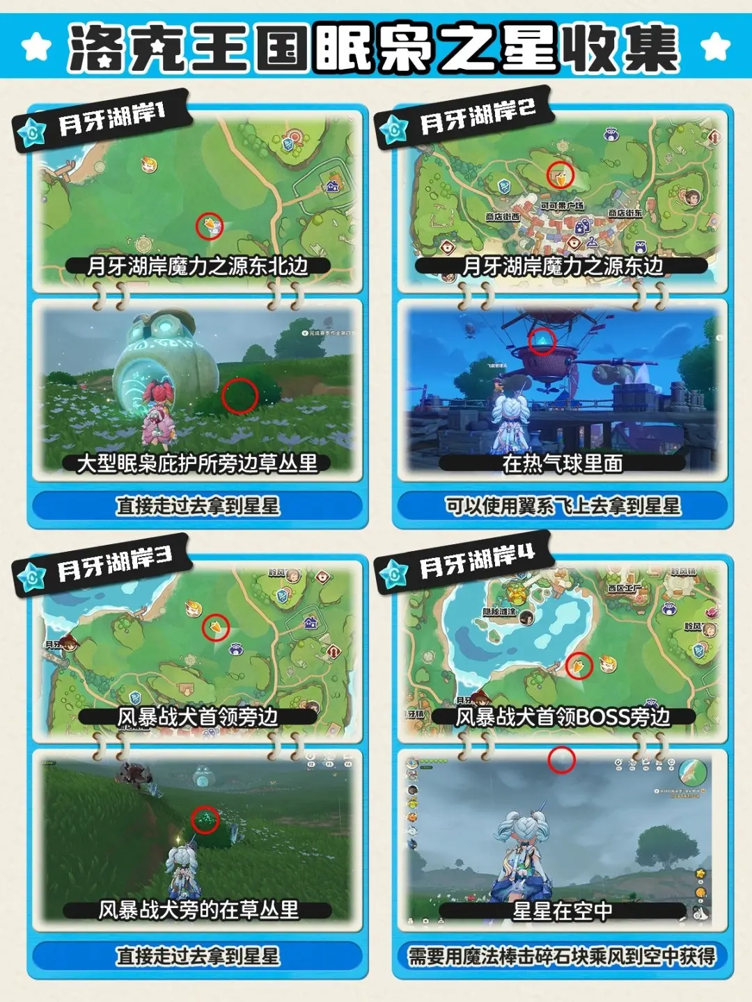 洛克王国世界月牙湖岸眠枭之星位置在哪，详细寻找攻略
