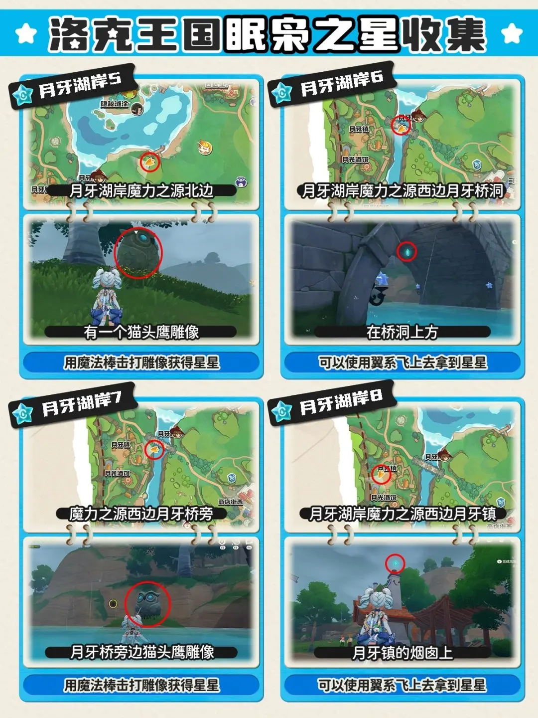 洛克王国世界月牙湖岸眠枭之星位置在哪，详细寻找攻略 - 游戏熊